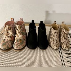 Cat & Jack Toddler Girls Boots Bundle